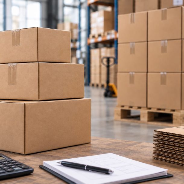 Pedido mínimo de cajas de cartón y precio por unidad