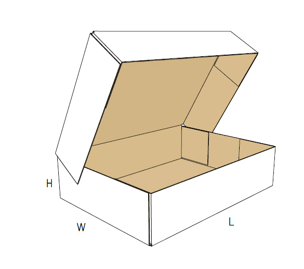 Caja de cartón con tapa